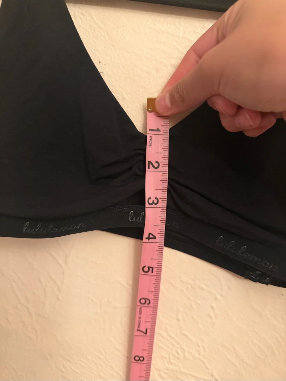 lululemon athletica Black V‑Neck Light Support Bralette